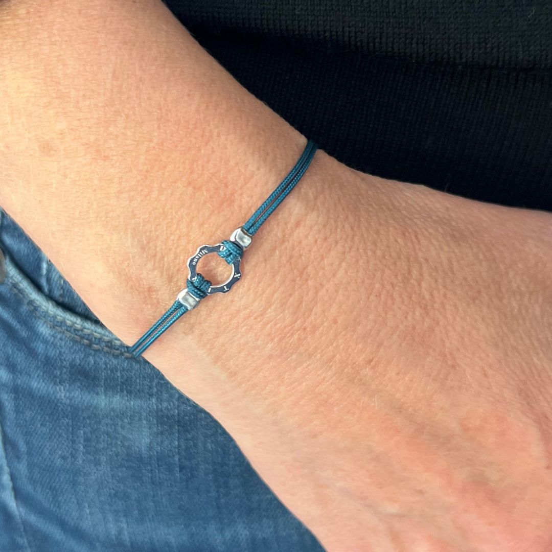 Bracciale mini ingranaggio argento