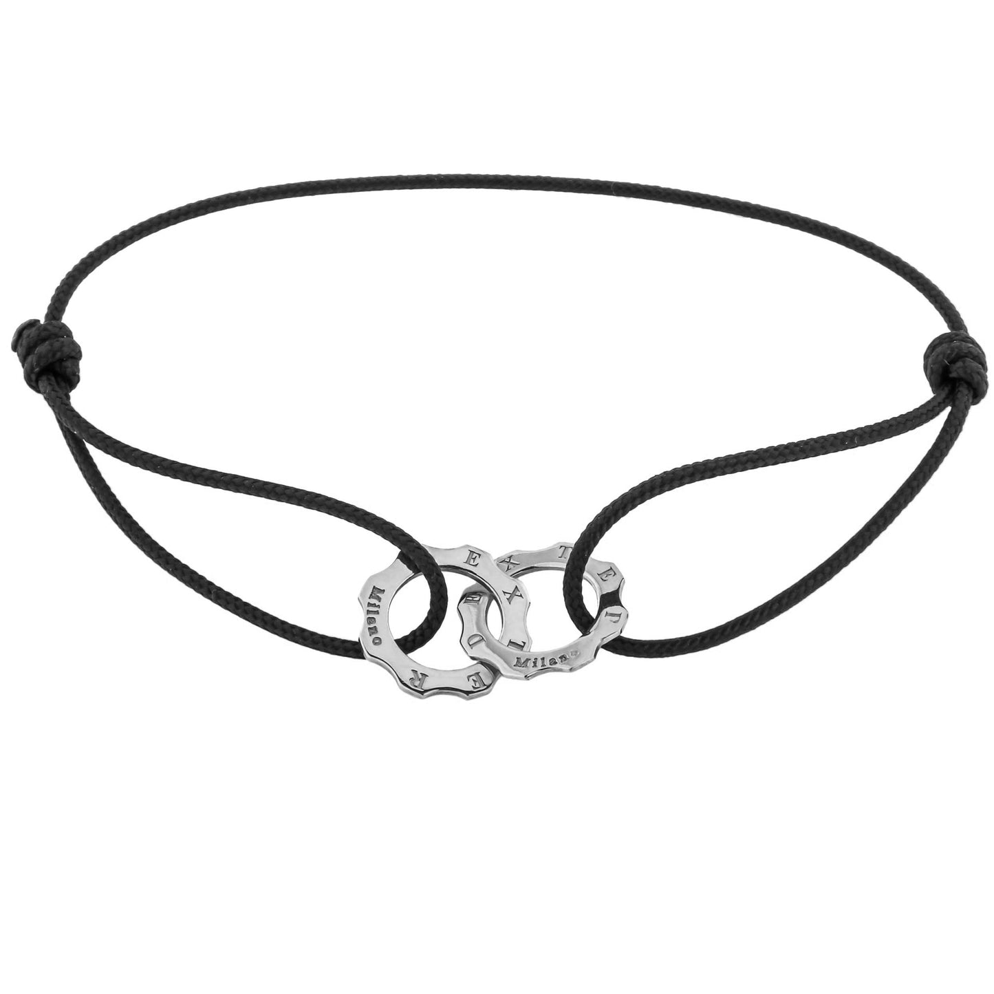 Bracciale filo due mini argento