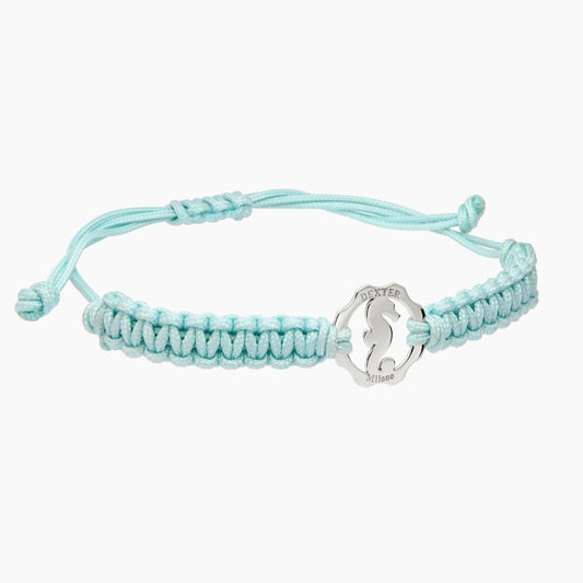 Silver seahorse bracelet