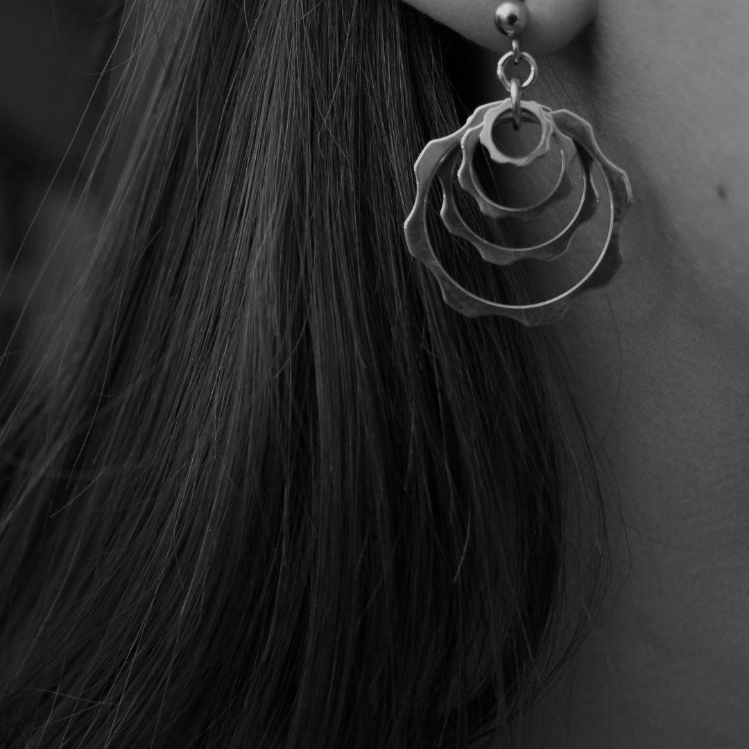 Orecchini Vertigo argento al platino