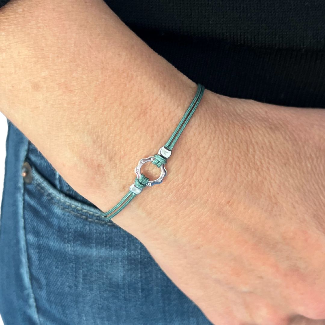 Bracciale mini ingranaggio argento