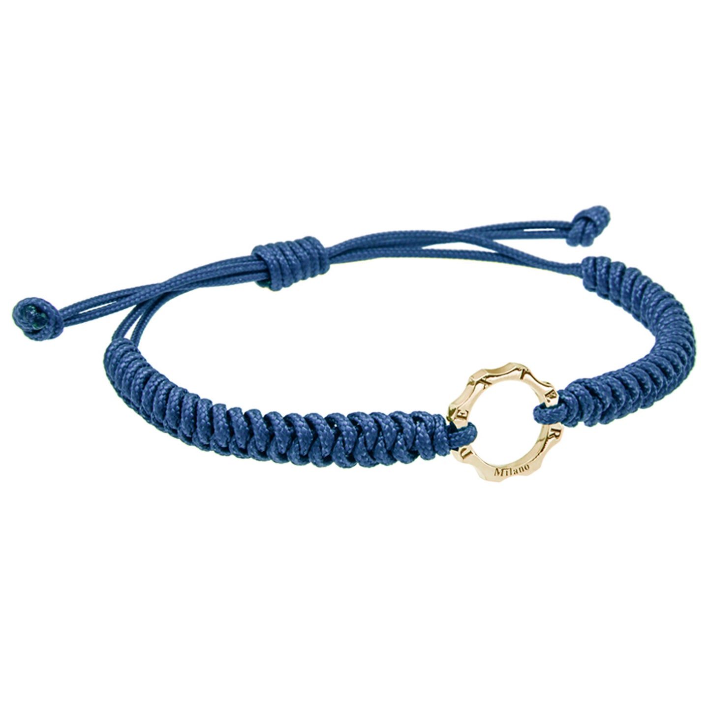 Bracciale ingranaggio mini oro e filo nautico