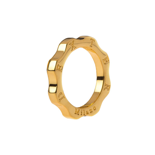 Anello ingranaggio classico DEXTER Oro giallo