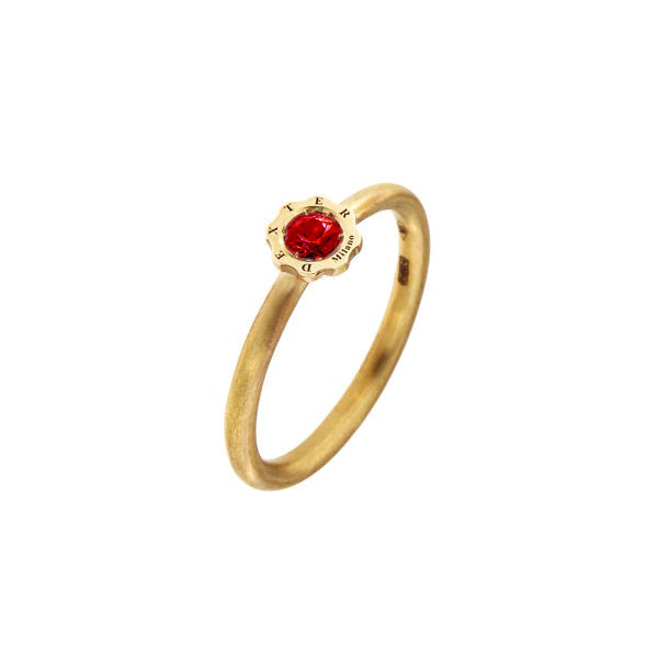 Dexter Milan ruby solitaire ring
