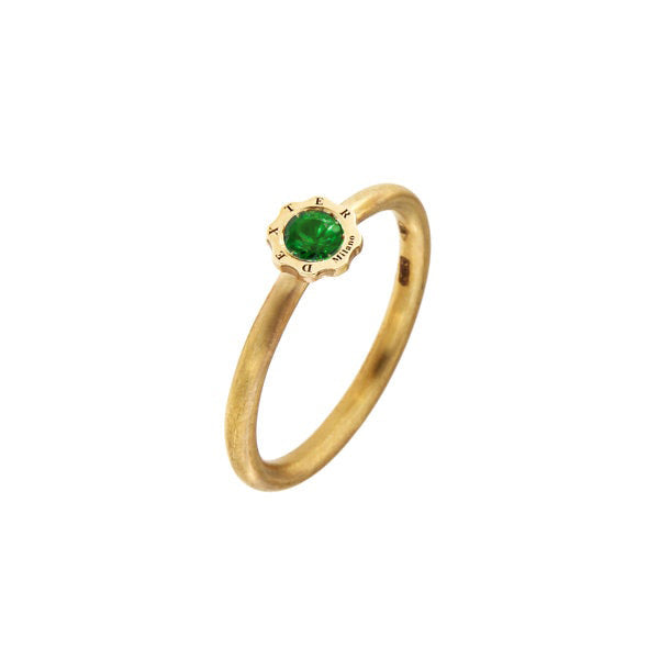 Anello solitario Dexter Milano smeraldo