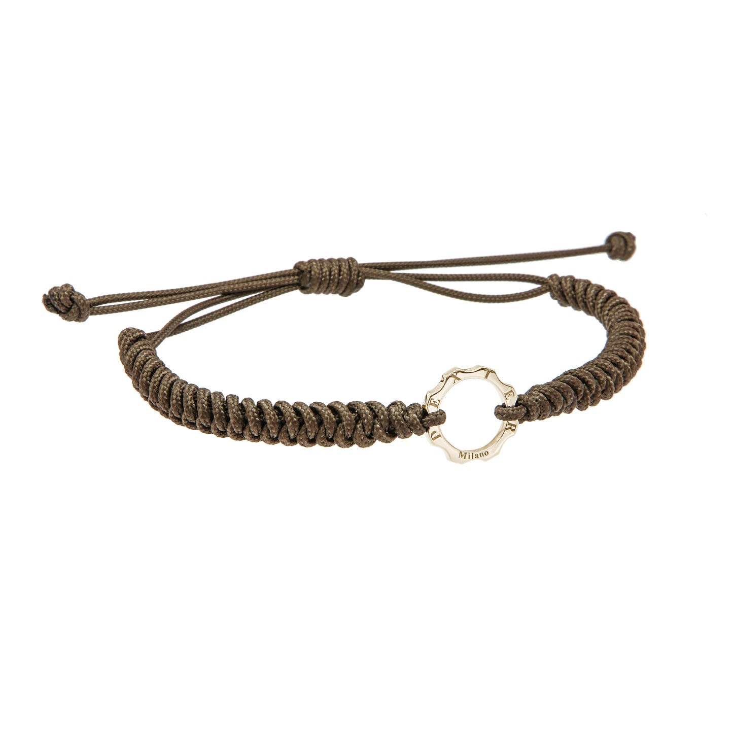 Bracciale ingranaggio mini oro e filo nautico