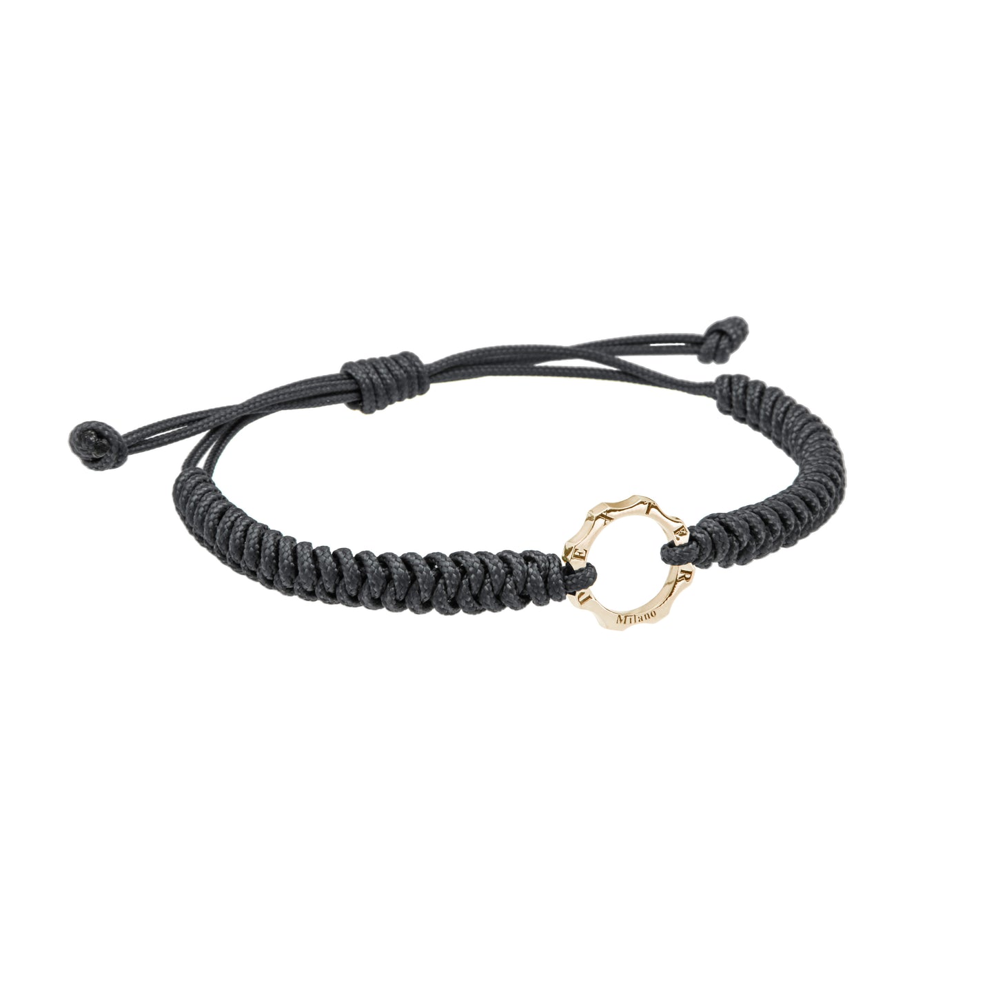 Bracciale ingranaggio mini oro e filo nautico