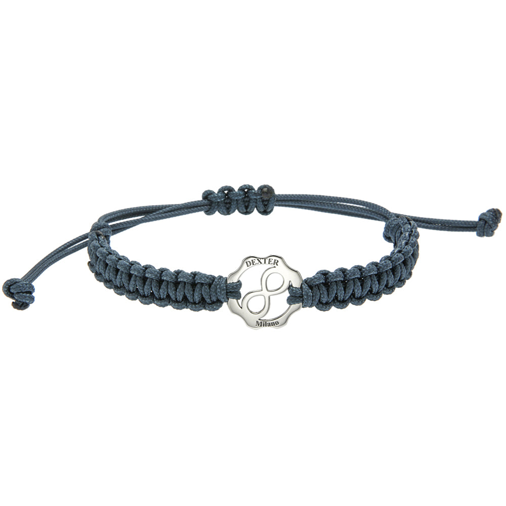 Bracciale infinito argento filo nautico