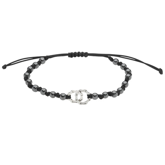 Bracciale ematite due micro