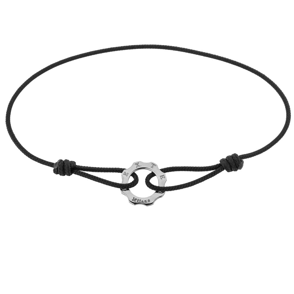 Bracciale filo mini ingranaggio oro