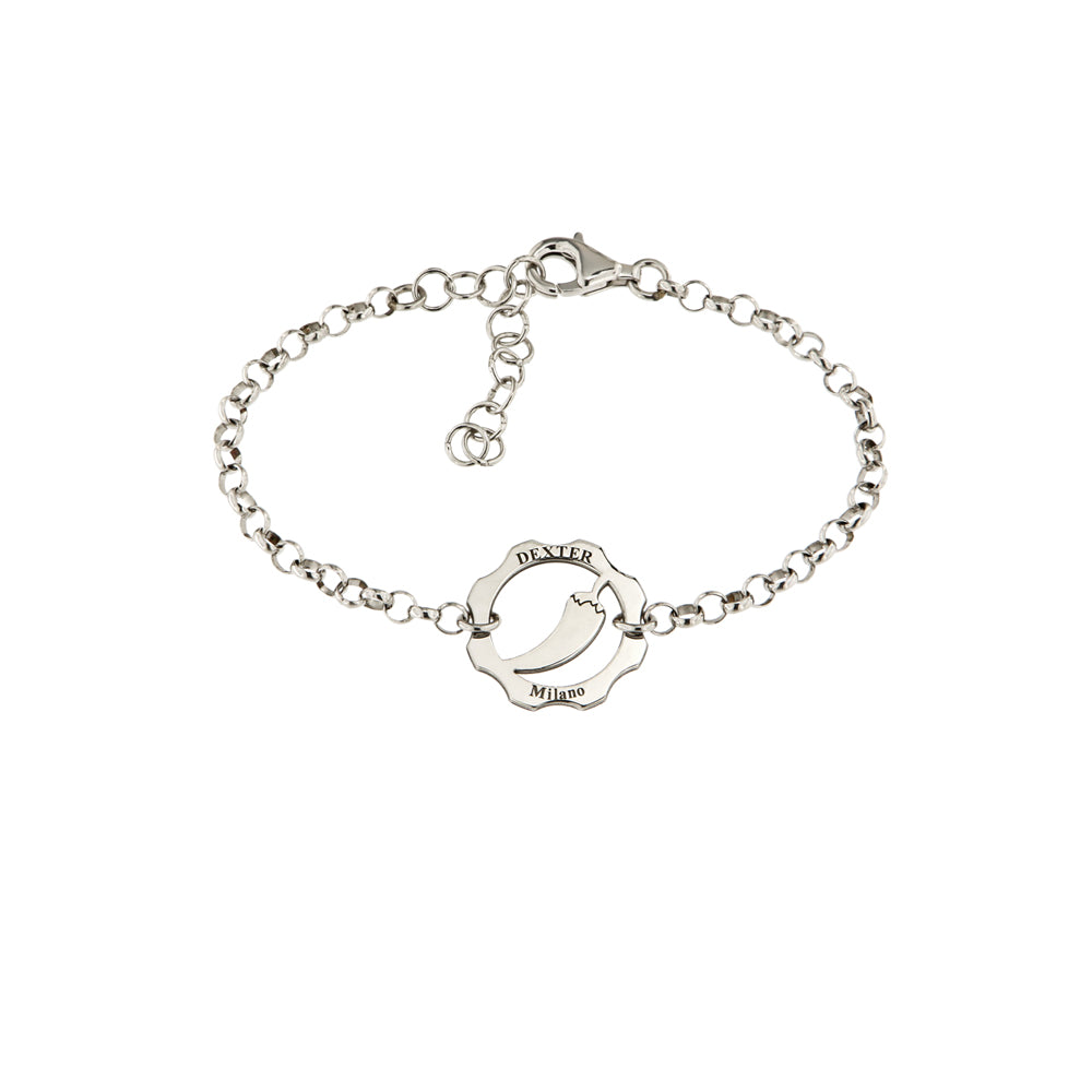 Bracciale portafortuna peperoncino catena