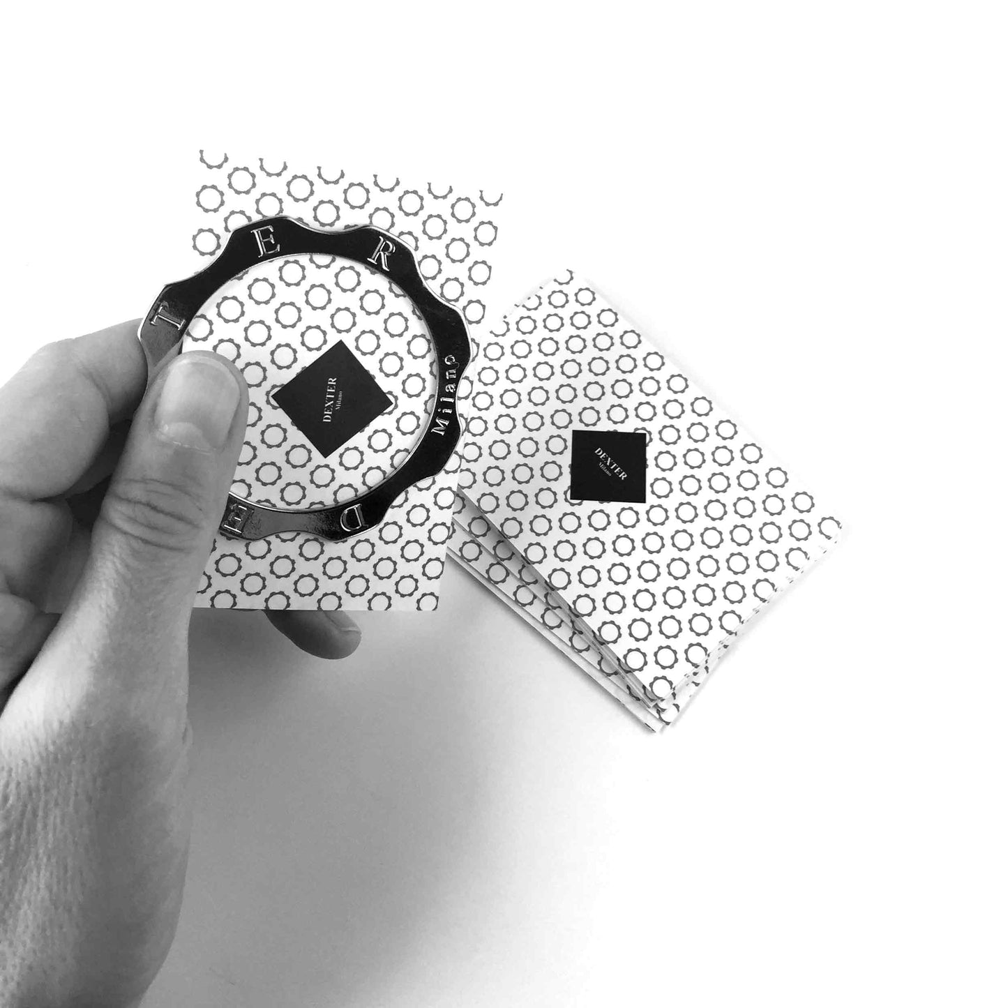 Bookmark customizable brass business card holder