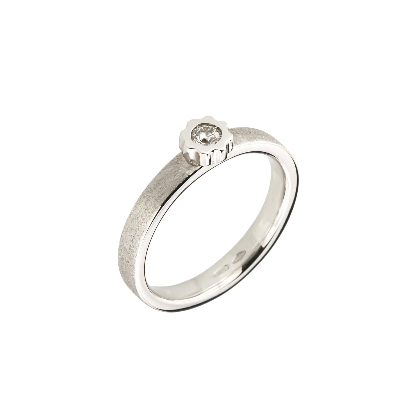 Anello fidanzamento diamante fatto a mano