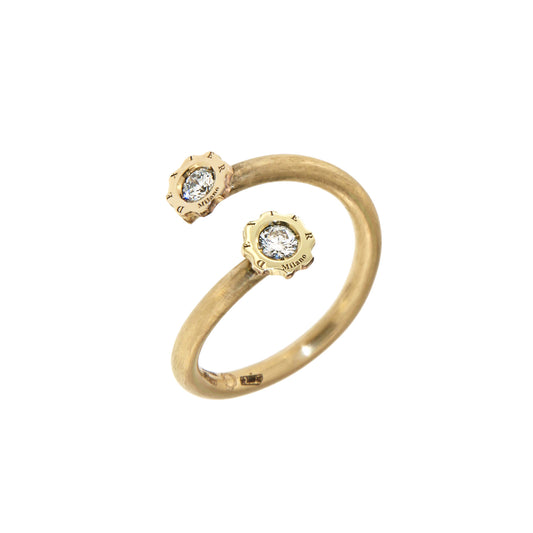 Anello Contrariè Oro diamanti