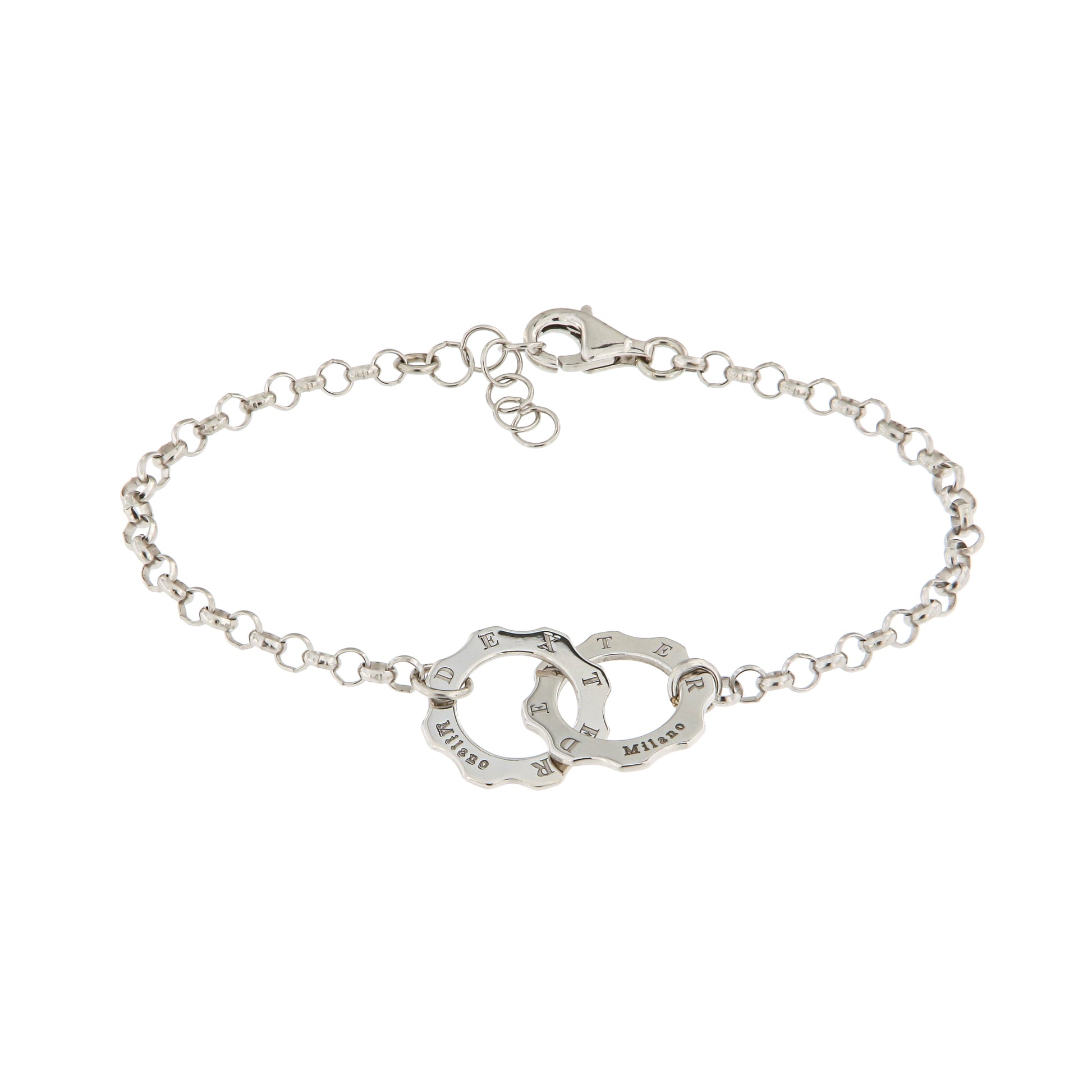 Silver union bracelet