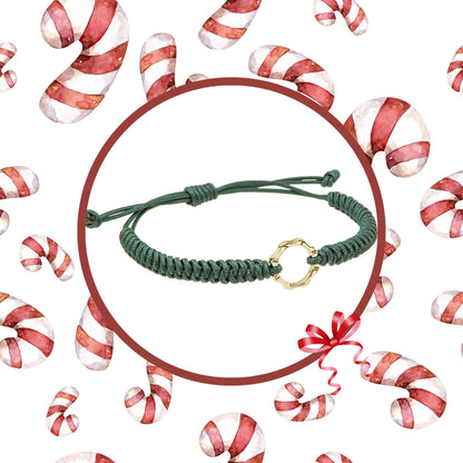 Bracciale ingranaggio mini oro e filo nautico