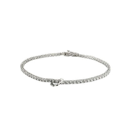 Bracciale Tennis Diamanti e oro bianco