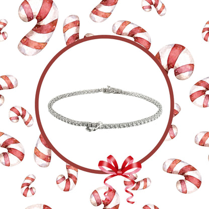 Bracciale Tennis Diamanti e oro bianco